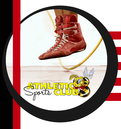 Boxer und Logo AthleticSportsClub